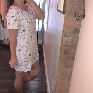 Elegant Emily one size soft kitty cat night shirt